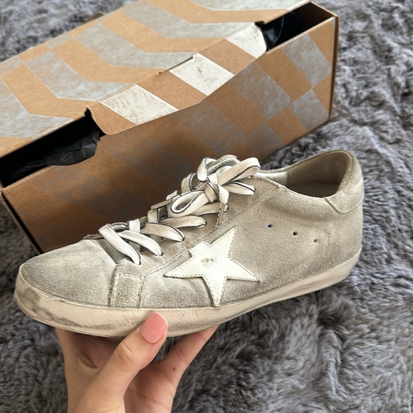 Grey suede and white Golden Goose Sz 9 - Picture 3 of 7